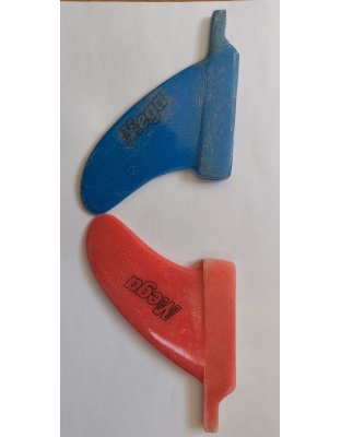 Mega Composite Fins Clearance 3"  80mm Symmetric  Blue